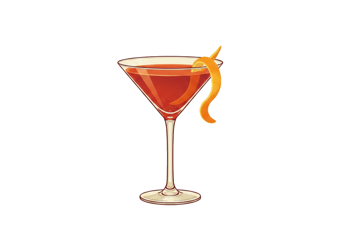 Bensonhurst cocktail illustration