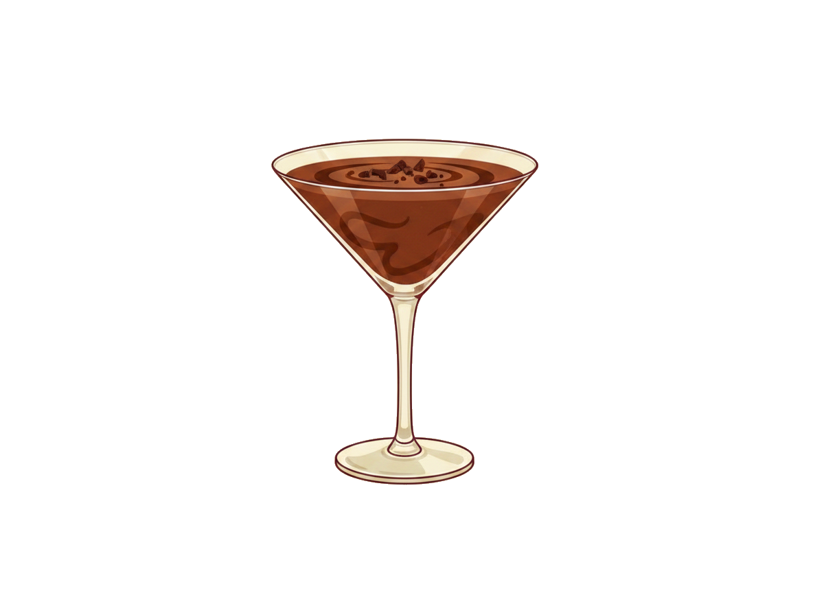 Chocolate Martini cocktail illustration