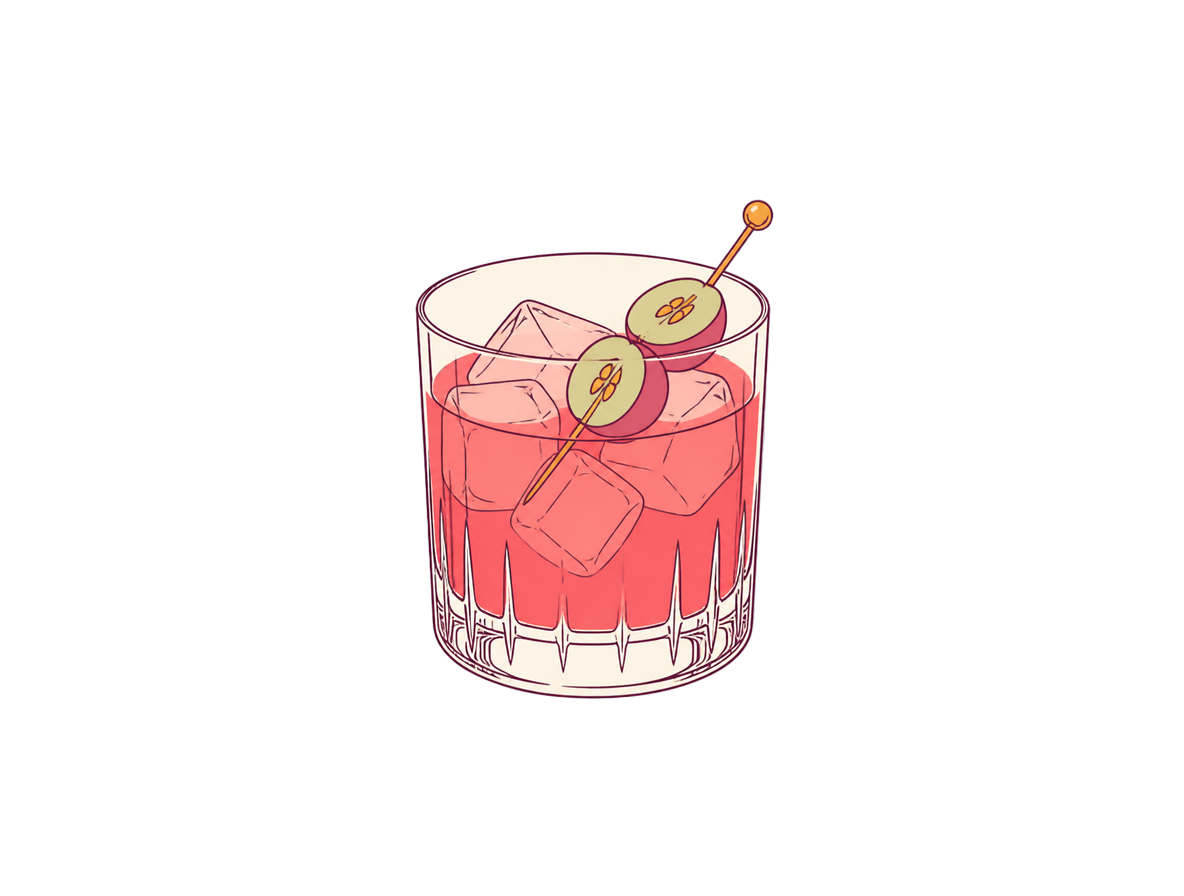 Enzoni cocktail illustration