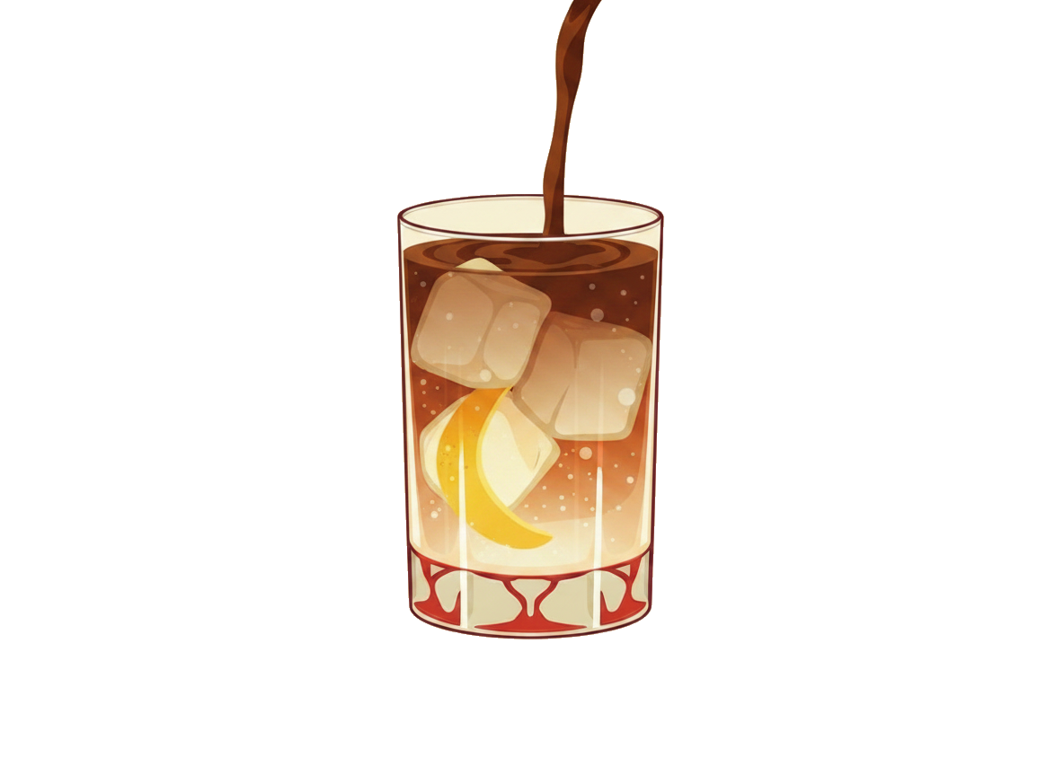Espresso Tonic cocktail illustration