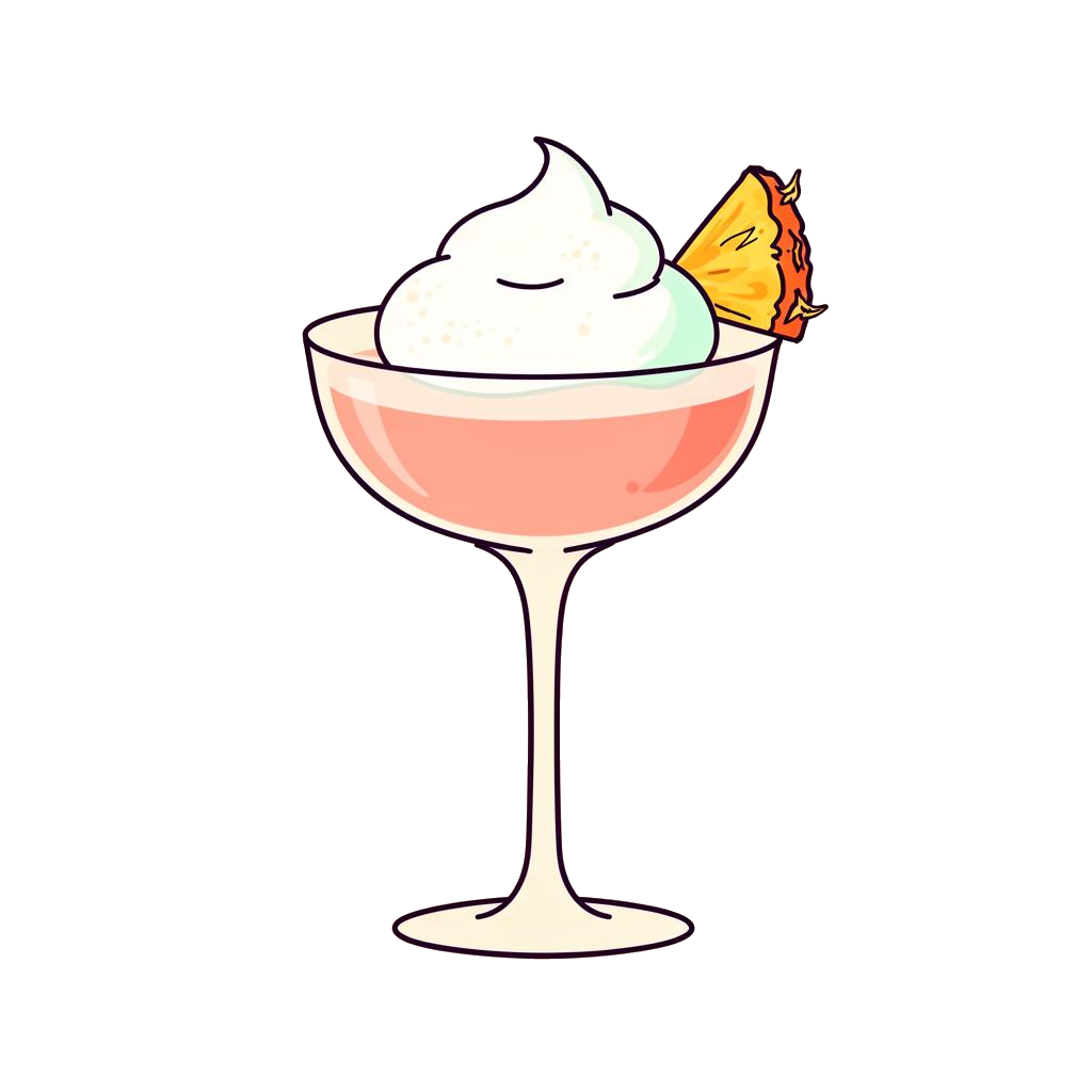 Million Dollar Cocktail cocktail illustration