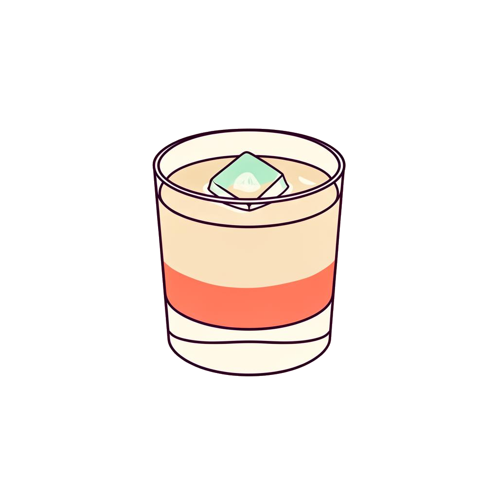 Orgasm cocktail illustration