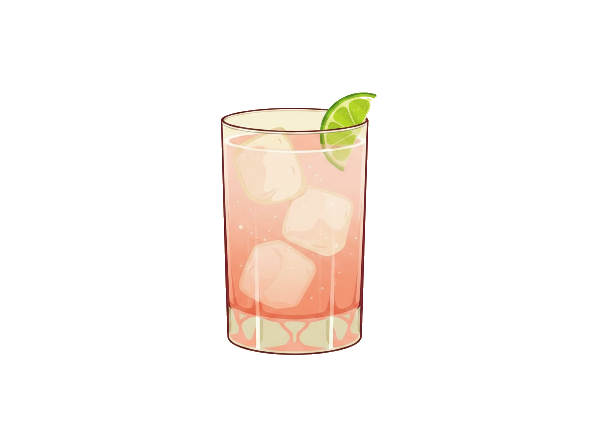 Paloma cocktail illustration
