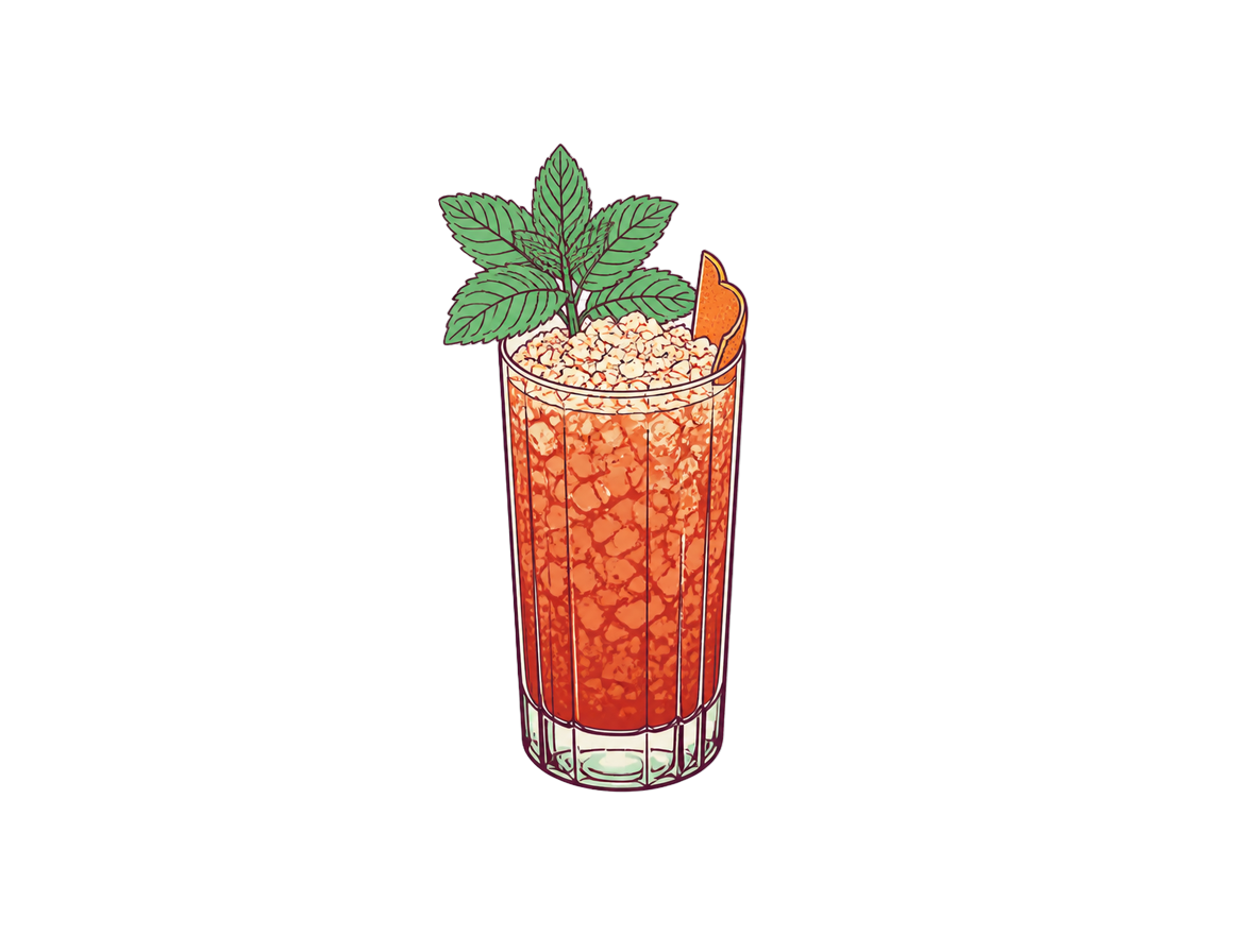 Queen's Park Swizzle cocktail illustration
