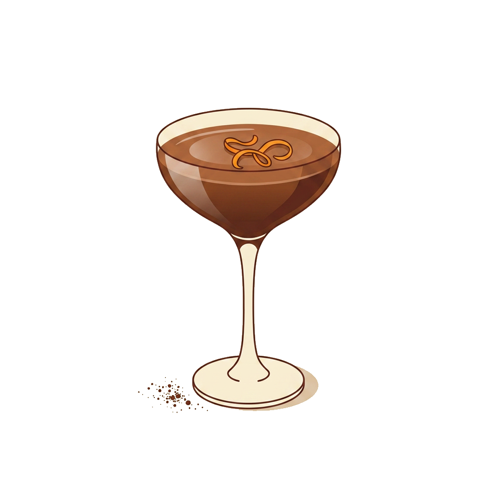 Sabra Alexander cocktail illustration