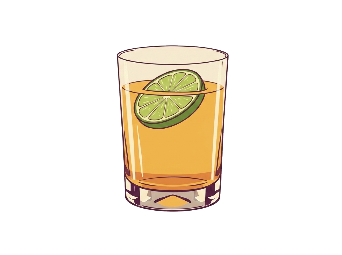 Ti' Punch cocktail illustration