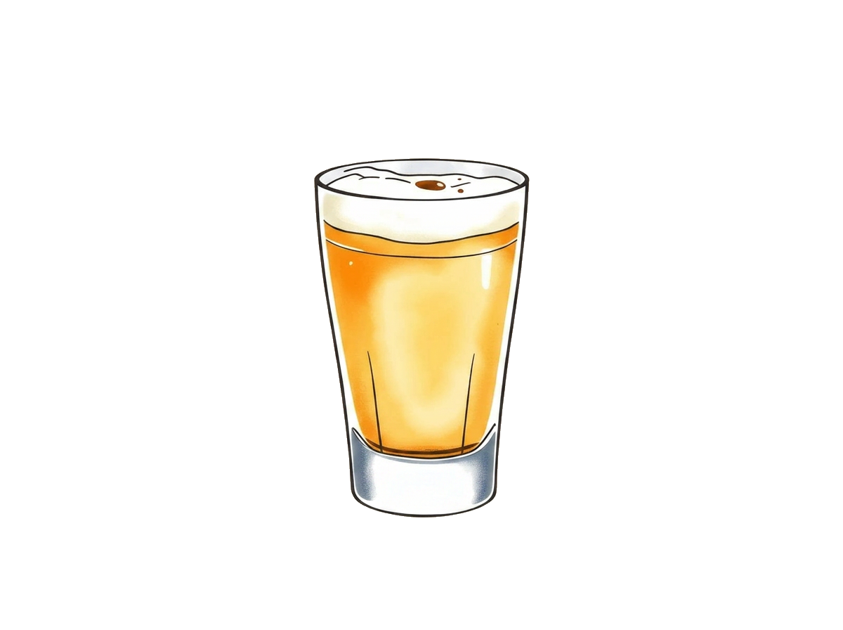 Whiskey Sour cocktail illustration